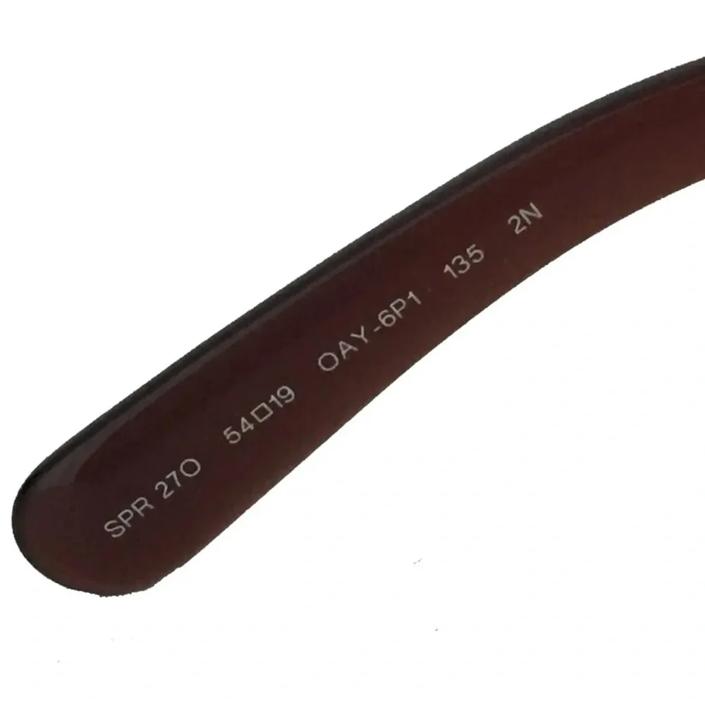 Prada Burgundy Purple Scroll Temple Sunglasses